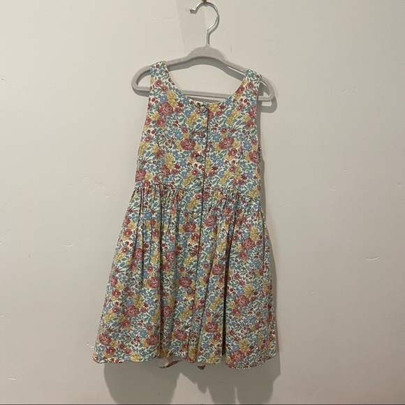 POLO Ralph Lauren Liberty Print Floral Girls Dress 6 button back - Picture 3 of 7